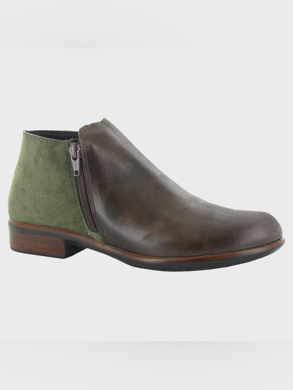 NOAT Helm Ankle Boots Brown Dark Green Womens Size EU 42 US 11-11.5 EUC - Picture 2 of 10